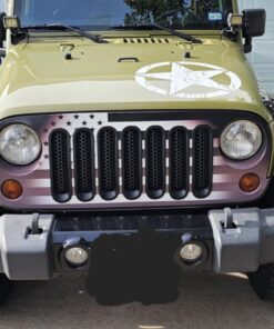 Hooke Road for Jeep Wrangler JK Grill Inserts, Matte Black Front Mesh Grille Cover Guard Clip-in for Jeep JK Wrangler & Wrangler Unlimited 2007-2018 Accessories 38 71k2ZWktzGL