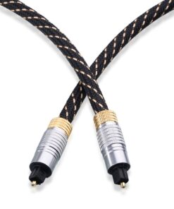 Cable Matters Toslink Cable (Toslink Optical Cable, Digital Optical Audio Cable) 3 Feet with Metal Connectors and Braided Jacket 3 ft 7 71k3Q0TMepL