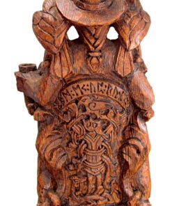 Dryad Design Seated Norse God Odin Statue Wood Finish 7 71k3TrUFF4L