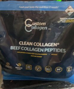 Collagen Peptides Powder 5lb (80oz) Pouch - Clean Collagen® - Unflavored, Grass Fed, Paleo, Non GMO, Kosher - Highly Soluble Protein 5 Pound (Pack of 1) 33 71k3x8oKz1L
