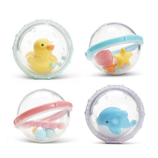 Munchkin® Float & Play Bubbles™ Baby and Toddler Bath Toy, 4 Count Float and Play Bubbles