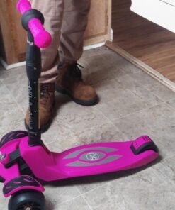 6KU Kids Scooter with Adjustable Height, Toddler Scooter with Widened Flash Wheels, Scooter for Kids Age 3-8 Years Old, Lean to Steer Pink Without Seat 23 71k4Z0wyGOL