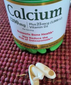 Nature's Bounty Calcium Plus 1000 IU Vitamin D3, Immune Support & Bone Health, Softgels, 120 Ct (2-Pack) 22 71k4vxidrL 1
