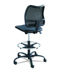 Safco Products 3397BV Rolling Chair, Extended Height, Black Vinyl Mesh, Adjustable Height, Supportive Back and Ergonomic Design, 250 lbs Weight Capacity - Office, Home & Kitchen Furniture Black Vinyl & Mesh 8 71k5BraeZ1L