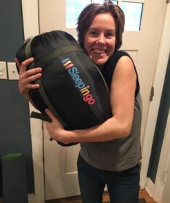 Sleepingo Double Sleeping Bags for Adults Backpacking, Camping, or Hiking - Waterproof Queen Sleeping Bags for Adults or Teens - Truck, Tent, Sleeping Pad Deep green 49 71k5S1a0bL