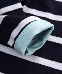 Newborn Baby Boys Girls Clothes Long Sleeve Tops Pants Trousers Hat Outfits Set 0-6 Months Sky Blue&navy Blue 13 71k5taPprkL