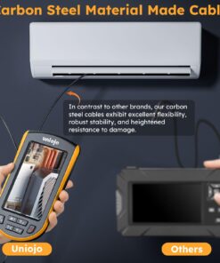 Borescope Endoscope Dual Lens 8mm 3FT Tube, IP67 Waterproof Snake Camera Industrial Inspection Camera UNIOJO, 1080P 4.3'' Screen, with 32G Card and 6 LED Lights, for Pipe Sewer Drain Inspection 4.30'' LCD Screen 14 71k6TfRMkGL