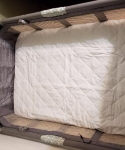 Pack N Play Mattress Protector Pad - Waterproof & Noiseless, Ultra-Soft Breathable Mattress Cover for Pack and Plays, Playards and Mini Cribs, Highly Absorbent Fitted and Dryer Safe Pack N Play 39”x27” (Pack of 1) 37 71k6indqTRL