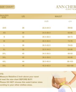 Ann Chery 2051 Latex Fit Women Waist Trimmer Belt for Weight Loss Lumbar Support,US M/EU 34 (Fits 29-30 Inch Waist),Black M/34 (Fits 29-30 Inch Waist) Black 12 71k75zVOQiL 1