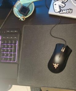 Glorious Large Gaming Mouse Mat/Pad - Stitched Edges, Black Cloth Mousepad | 11x13 (G-L) 18 71k7gifVRxL