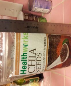 Healthworks Chia Seeds Raw (32 Ounces / 2 Pounds) | Premium & All-Natural | Contains Omega 3, Fiber & Protein | Great with Shakes, Smoothies & Oatmeal Chia Seed 2 Pound (Pack of 1) 30 71k84My IoL