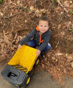 Funrise Tonka Steel Mighty Dump Truck, Yellow, Black, 10.25" x 16.75" x 7.75" (902050AZ01) Single Frustration-Free Packaging 39 71k8eeGzglL 1