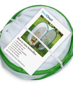 RESTCLOUD Insect and Butterfly Habitat Cage Terrarium Pop-up 24 Inches Tall with 10Pcs 10ML Floral Tubes 37 71k8pvT148L 1