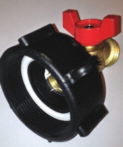 275-330 GALLON IBC TOTE TANK ADAPTER 2" NPS Fine x BRASS Hose FAUCET VALVE 13 71k9 tVIDZL