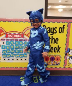 Disguise Catboy Deluxe Toddler PJ Masks Costume Large (4-6) Blue 27 71k9L7eBNaL