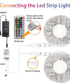 dalattin 65.6ft Led Lights for Bedroom Led Strip Lights Color Changing Lights with 44 Keys Remote,2 Rolls of 32.8ft 16 71k9UiqZhXL