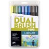 Tombow 56169 Dual Brush Pen Art Markers, Landscape, 10-Pack. Blendable, Brush and Fine Tip Markers 10 Count (Pack of 1) 25 71kATvZjOrL