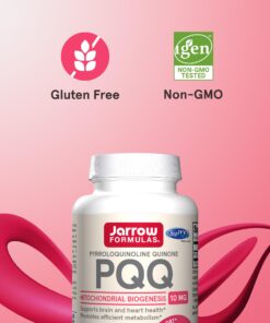 Jarrow Formulas PQQ 10 mg - 30 Servings (Capsules) - Aids Mitochondrial Biogenesis & Metabolism - Supports Brain, Heart Health & Cognitive Function - PQQ Dietary Supplement - Gluten Free 14 71kAtorRUKL 3