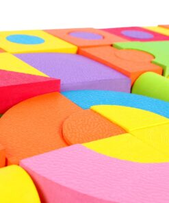 Click N' Play Foam Blocks, Soft Building Blocks and Stacking Block Toy Set For Toddlers| Perfect Bath Toys, 60 Count with Carry Tote | Great Gift for Toddler, Baby, Kids, Boy, and Girl Ages 1-3, 4-8 15 71kBwk2TL4L