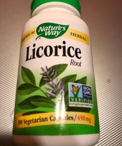 Nature's Way Licorice Root Capsules for Adults, Traditional Digestive Health Support Supplement*, 900 mg per serving, 100 Vegan Capsules 39 71kCG8NANzL