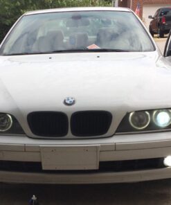 2x Euro Front Center Kidney Grille Grill For 97-03 BMW E39 5-Series 520 523 525 528 530 535 540 M5 4DR 4 Door (Matte Black) 22 71kCimTJrYL