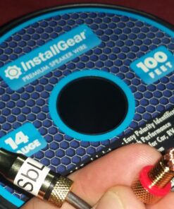 InstallGear 14 Gauge Speaker Wire 100 ft Cable, 14 AWG Speaker Wire Cable, True Spec Soft Touch Cables | Great use for Car Audio Speaker Wire, Stereos, Home Theater Speakers, Surround Sound 100 Feet 46 71kDKqphg0L