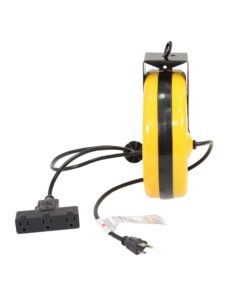 Retractable Extension Cord Reel w/Circuit Breaker 9 71kDoY wVnL