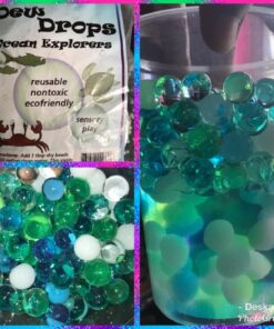 SENSORY4U Dew Drops Water Beads Ocean Explorers Tactile Sensory Kit - 26 Sea Animal Creatures Included - Great Fine Motor Skills Toy for Kids 40 71kDyH2IIPL