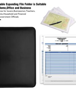 Legal Size Expanding File Folder Important Document Organizer Fireproof Document Bag with 13 Pockets,Color Labels,Non-Itchy Silicone Coated Portable File Wallet Large Capacity(16" x 10.6") 12 71kE6P5 QRL