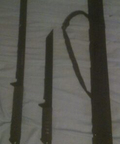 BladesUSA HK-1067 Twin Ninja Swords, Black, 18-Inch and 26-Inch Lengths 27 71kEHCfBBqL