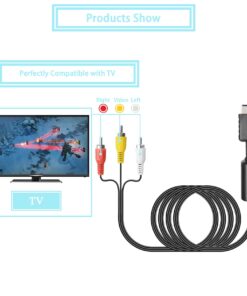 JINHEZO Playstation 3 Audio Video Cables - Game Console Component Accessories Connection Cord, RCA AV to TV Cable for Playstation, PS 1, PS 2, PS 3, Slim 2, Slim 3, 6 feet 1 Pack (Not HDMI) 11 71kGXXlRCRL
