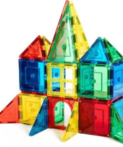 Alternative view of Shapemags 60 Piece Set Magnet Building Tiles Magnetic Blocks - Starter Building Kit, Award Winning STEM Educational 3D Construction Blocks Set 60pcs