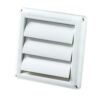 Deflecto Supurr-Vent Louvered Outdoor Dryer Vent Cover, White, 4" Hood (HS4W/18) 20 71kHsCawP8L