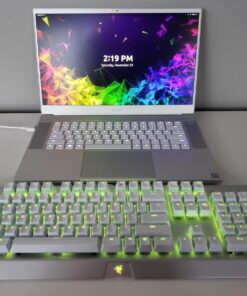 Razer BlackWidow X Chroma Mechanical Gaming Keyboard: Green Key Switches - Tactile & Clicky - Chroma RGB Lighting - Military-Grade Metal Construction - Mercury White RGB Mercury 29 71kHvfM4LBL