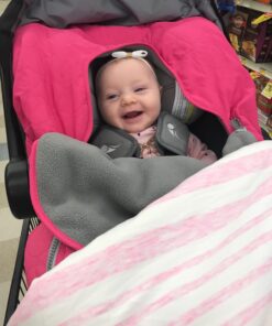 JJ Cole Car Seat Cover, Bright Pink Sassy Wave Sassy Bright Pink Wave 14 71kI3SW6cXL