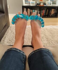 Original YogaToes - Small Sapphire Blue: Toe Stretcher & Toe Separator. Fight Bunions, Hammer Toes, Foot Pain & More! Small (Pack of 1) 34 71kIifJA2KL 1