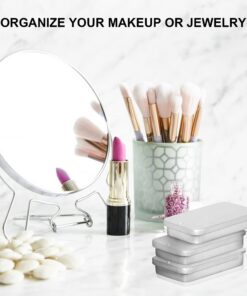 Empty Slide Top Tin Containers for Lip Balm, Crafts, Storage Kit - .25oz, 6 Pack 6 Count (Pack of 1) Sliver 22 71kJKV4Zf2L