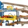Matchbox Cars Playset, 4-Level Toy Garage & Tow Truck in 1:64 Scale, Kid-Powered Elevator, Car Repair Station & Spiral Ramp 15 71kJdJ7iXZL