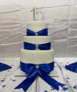 Ella Celebration 15 Cake Topper 15th Birthday Anniversary Quinceañera Party Supplies Rhinestone Number Decoration (Silver) Silver 33 71kJdjlLeyL