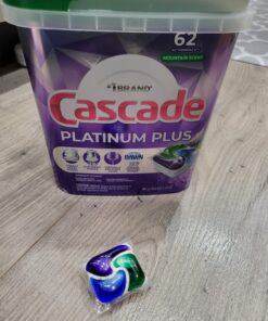 Cascade Platinum Plus ActionPacs Dishwasher Detergent Pods, Mountain, 62 Count Dishwasher Pods, Mountain Scent, 62 Count 44 71kKvN7aCuL