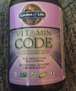 Garden of Life Prenatal Multivitamin for Women with Iron, Folate & Vitamin C and D3 for Neural Development & Probiotics for Immune Support – Vitamin Code – Non-GMO, Gluten-Free, Kosher, 30 Day Supply 90 Count (Pack of 1) 34 71kKxdu6yTL