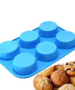 Alternative view of X-Haibei Round Circle Soap Silicone Mold Chocolate Jelly Muffin Cupcake Baking Mould, Basic Soap Making, Dia. 2.75inch,3oz per cell