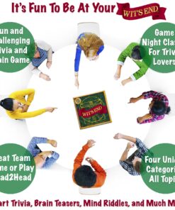 Wit's End - A Mind Challenging Trivia and Brain-Teasing Game That Will Test Players' Wits & Knowledge - for Adults & Family 10 71kLXnt exL
