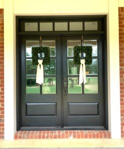 Home Boxwood Wreath-16.5-Inch Square UV Resistant Artificial Spring, Summer, Fall or Winter Outdoor/Indoor Wreaths for Front Door by Pure Garden, 16.5x3, Green 30 71kM9gdoUrL