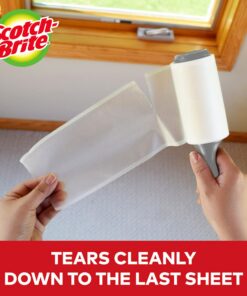 Scotch-Brite Lint Roller Refill, Works Great On Pet Hair, 60 Sheets ( Pack Of 6 ) ( Packaging May Vary ) White 6 Count (Pack of 1) 18 71kMJ0vJ3L
