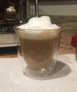 Delonghi 5513214601 Cappuccino Glasses, 270 milliliters Cappuccino Glasses (set of 2) 21 71kMV0CYl9L