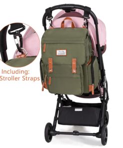 Diaper Bag Backpack Frank Mully Large Multifunction Travel Baby Bag for Mom Dad Army Green 12 71kMXMEc87L
