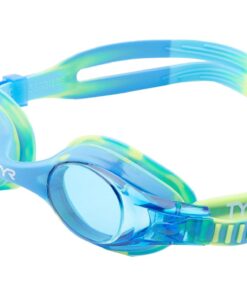 TYR Swimple Tie Dye Youth Swim Goggles Blue/Green 10 71kMn5nDPLL