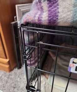 MidWest Homes for Pets Newly Enhanced Single Door iCrate Dog Crate, Includes Leak-Proof Pan, Floor Protecting Feet, Divider Panel & New Patented Features 22.5"L x 13.5"W x 16.0"H 36 71kMsTUf4aL