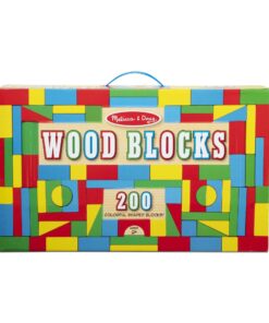 Melissa & Doug Wooden Building Block Set - 200 Blocks in 4 Colors and 9 Shapes 20 71kNLgitI2L